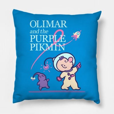 Purple Pikmin Throw Pillow Official Pikmin Merch