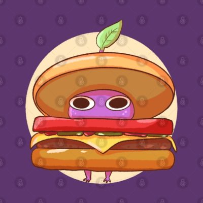 Purple Burger Pikmin Throw Pillow Official Pikmin Merch