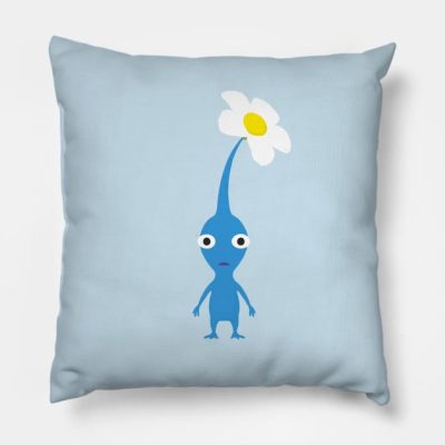 Blue Pikmin Throw Pillow Official Pikmin Merch