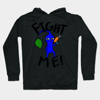 Fight Me Blue Pikmin Hoodie Official Pikmin Merch