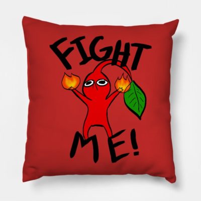 Fight Me Red Pikmin Throw Pillow Official Pikmin Merch