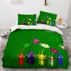 PIKMIN Bedding Set Single Twin Full Queen King Size Pikmin 2 Bed Set Aldult Kid Bedroom 6 - Pikmin Store
