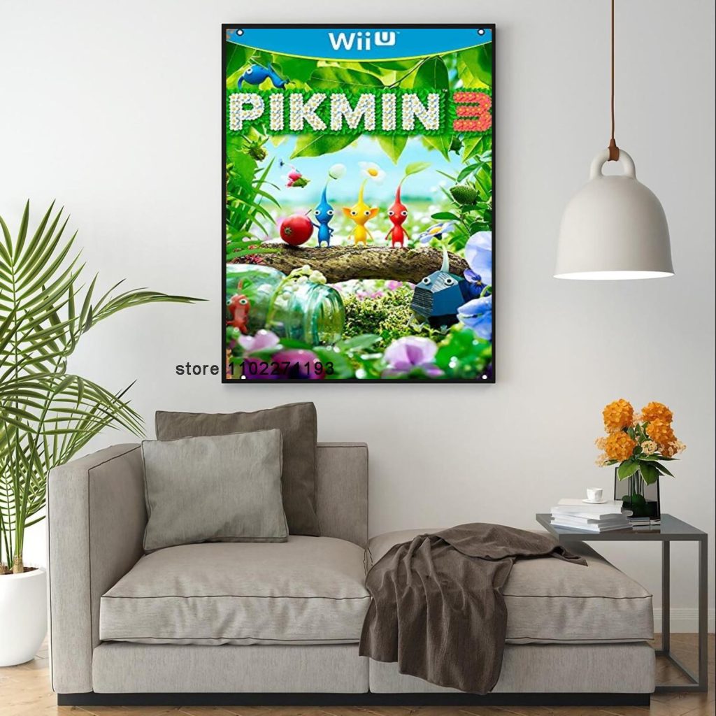 Pikmin 3 Deluxe Decoration Art 24x36 Poster Wall Art Personalized Gift Modern Family bedroom Decor Canvas - Pikmin Store