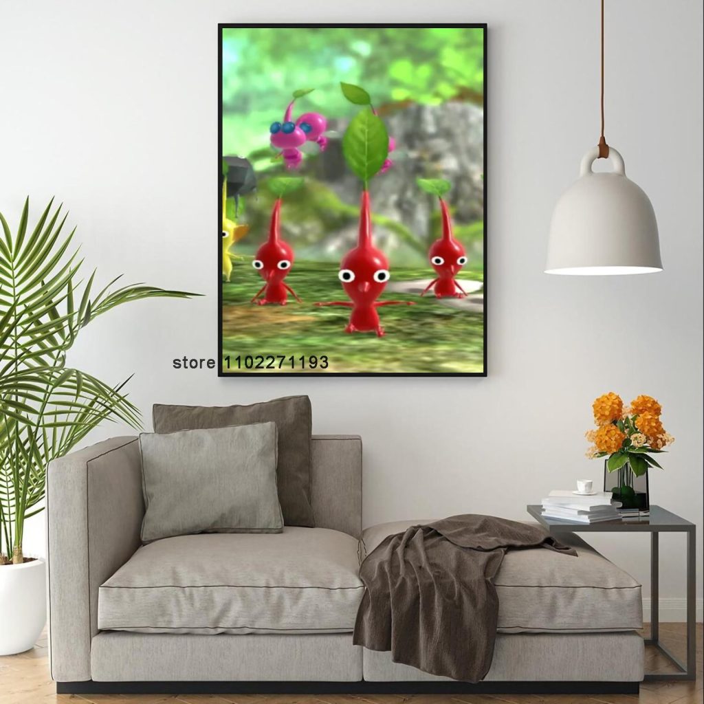Pikmin 3 Deluxe Decoration Art 24x36 Poster Wall Art Personalized Gift Modern Family bedroom Decor Canvas 15 - Pikmin Store