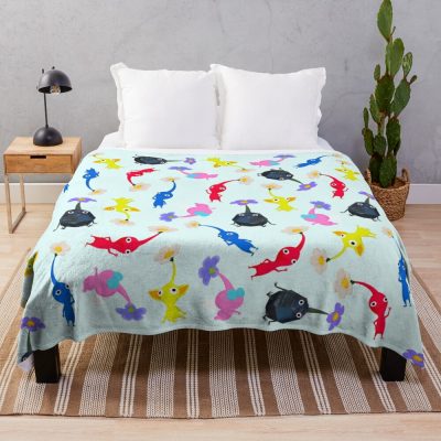 Pikmin Throw Blanket Official Pikmin Merch