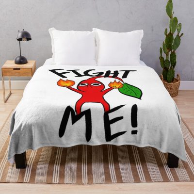 Fight Me! (Red Pikmin) Throw Blanket Official Pikmin Merch