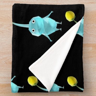 Ice Pikmin Throw Blanket Official Pikmin Merch