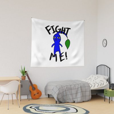 Fight Me! (Blue Pikmin) Tapestry Official Pikmin Merch