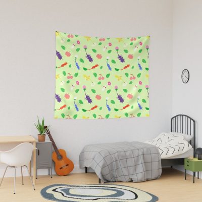 Cute Pikmin Pattern Tapestry Official Pikmin Merch