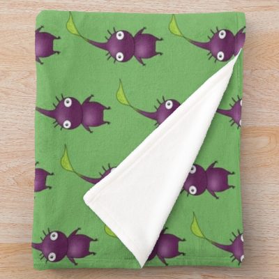 Purple Pikmin Throw Blanket Official Cow Anime Merch