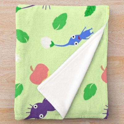 Cute Pikmin Pattern Throw Blanket Official Cow Anime Merch