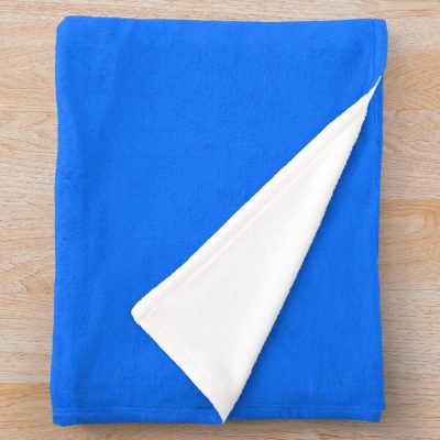 Blue Pikmin Face Throw Blanket Official Cow Anime Merch